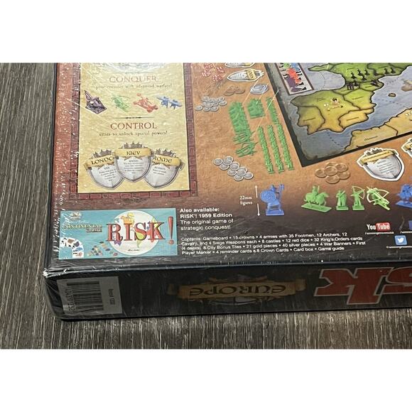 NEW Risk Europe: The Enhanced Game of Medieval Conquest New Sealed 2019 Hasbro - Picture 5 of 7